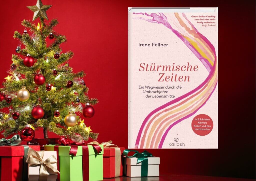 Weihnachtsbild mit Buch